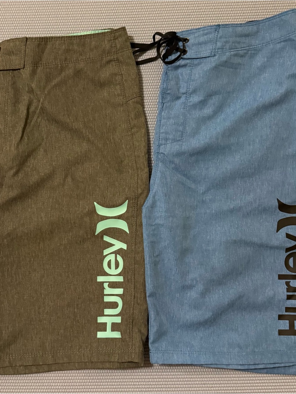 Hurley Olive & Light Blue Men's Boardshorts Duo